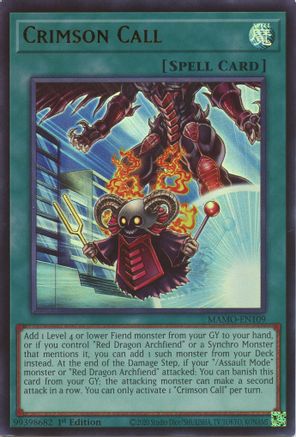 Crimson Call [MAMO-EN109] Ultra Rare