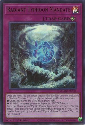 Radiant Typhoon Mandate [MAMO-EN118] Ultra Rare