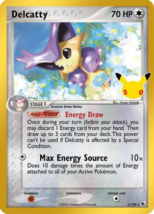 Delcatty 005/109 [ME 30th Celebration Classic Collection] (Holofoil)