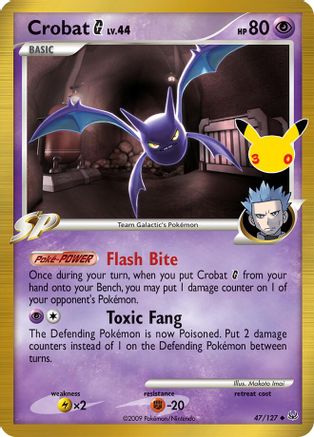 Crobat G 047/127 [ME 30th Celebration Classic Collection] (Holofoil)