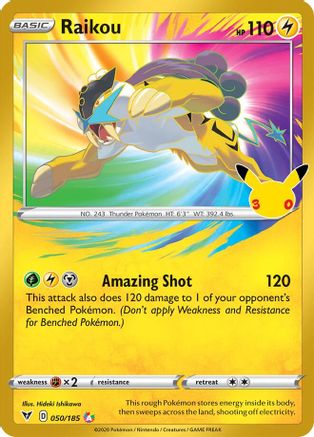 Raikou 050/185 [ME 30th Celebration Classic Collection] (Holofoil)