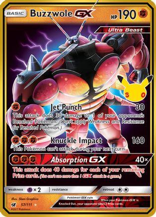 Buzzwole GX 057/111 [ME 30th Celebration Classic Collection] (Holofoil)