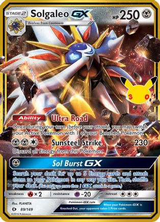 Solgaleo GX 089/149 [ME 30th Celebration Classic Collection] (Holofoil)