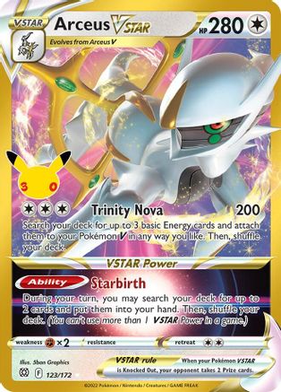 Arceus VSTAR 123/172 [ME 30th Celebration Classic Collection] (Holofoil)