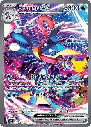 Greninja ex 148/128 [ME 30th Celebration] (Holofoil)