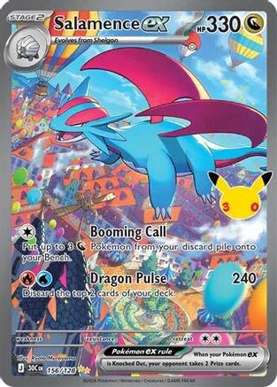 Salamence ex 156/128 [ME 30th Celebration] (Holofoil)