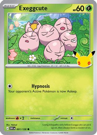 Exeggcute 001/128 [ME 30th Celebration] (Holofoil)