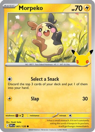 Morpeko 061/128 [ME 30th Celebration] (Holofoil)