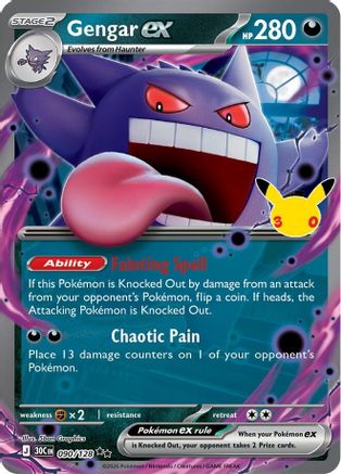 Gengar ex 090/128 [ME 30th Celebration] (Holofoil)