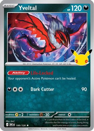 Yveltal 100/128 [ME 30th Celebration] (Holofoil)