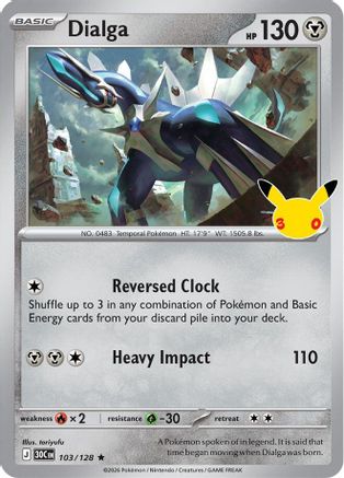 Dialga 103/128 [ME 30th Celebration] (Holofoil)