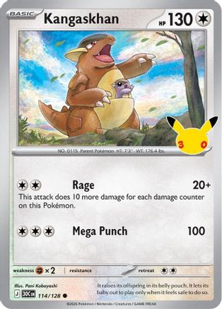 Kangaskhan 114/128 [ME 30th Celebration] (Holofoil)