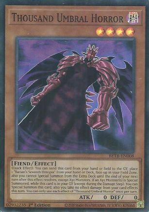 Thousand Umbral Horror [BETB-EN008] Super Rare