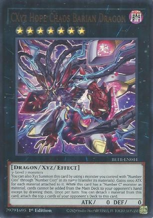 CXyz Hope Chaos Barian Dragon [BETB-EN044] Ultra Rare