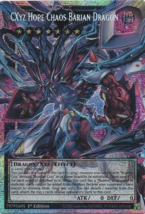 CXyz Hope Chaos Barian Dragon (Starlight Rare) (Extended Art) [BETB-EN044] Starlight Rare