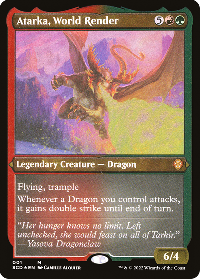 Atarka, World Render (Foil Etched) [Starter Commander Decks]