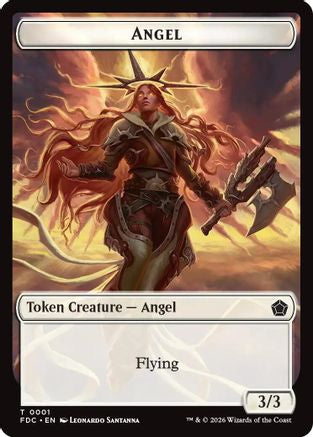 Angel (0001) // Myr Double-Sided Token (FDC-1 // 15) - Commander: Foundations Foil