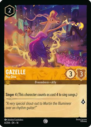Gazelle - Pop Diva (4/204) Hyperia City (Cold Foil)