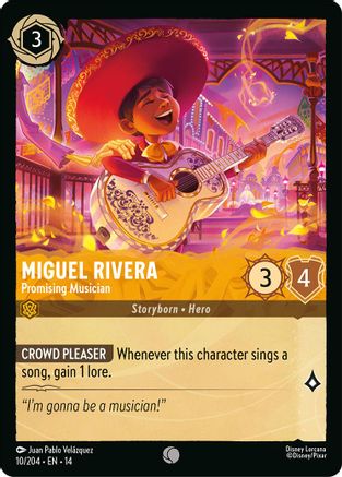 Miguel Rivera - Promising Musician (10/204) Hyperia City (Cold Foil)