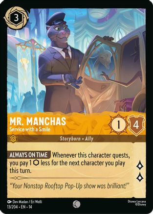 Mr. Manchas - Service with a Smile (13/204) Hyperia City (Non-Foil)