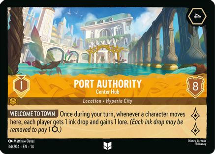 Port Authority - Center Hub (34/204) Hyperia City (Cold Foil)