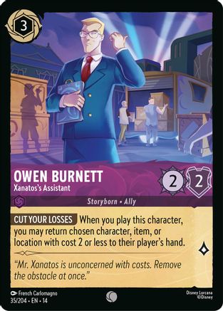 Owen Burnett - Xanatos's Assistant (35/204) Hyperia City (Non-Foil)