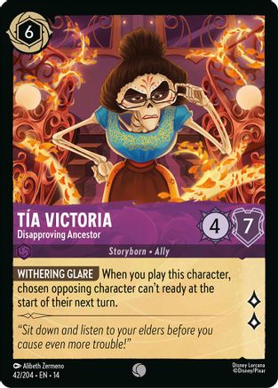 Tia Victoria - Disapproving Ancestor (42/204) Hyperia City (Cold Foil)