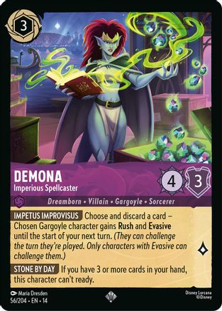 Demona - Imperious Spellcaster (56/204) Hyperia City (Non-Foil)