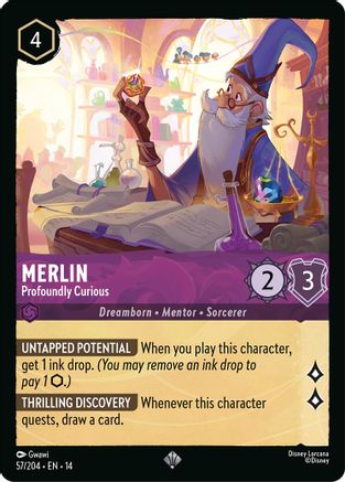 Merlin - Profoundly Curious (57/204) Hyperia City (Cold Foil)