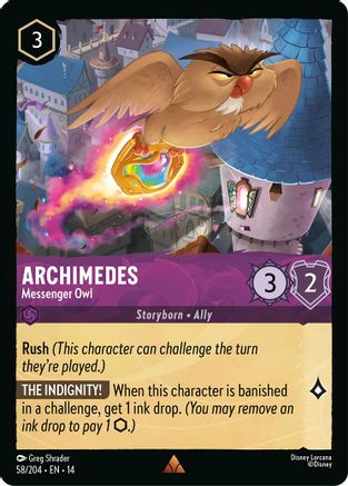 Archimedes - Messenger Owl (58/204) Hyperia City (Cold Foil)