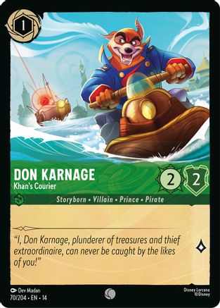Don Karnage - Khan's Courier (70/204) Hyperia City (Cold Foil)