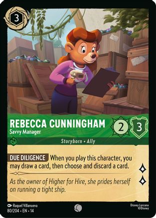 Rebecca Cunningham - Savvy Manager (80/204) Hyperia City (Cold Foil)
