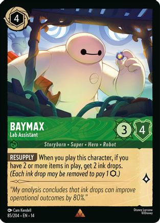 Baymax - Lab Assistant (85/204) Hyperia City (Cold Foil)