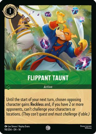 Flippant Taunt (98/204) Hyperia City (Cold Foil)
