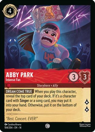 Abby Park - Intense Fan (104/204) Hyperia City (Cold Foil)