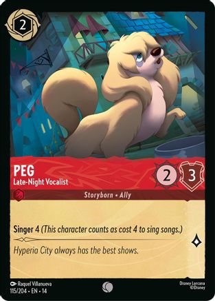 Peg - Late-Night Vocalist (115/204) Hyperia City (Non-Foil)