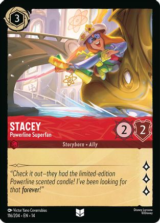 Stacey - Powerline Superfan (116/204) Hyperia City (Cold Foil)