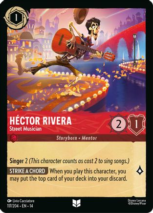 Hector Rivera - Street Musician (117/204) Hyperia City (Cold Foil)