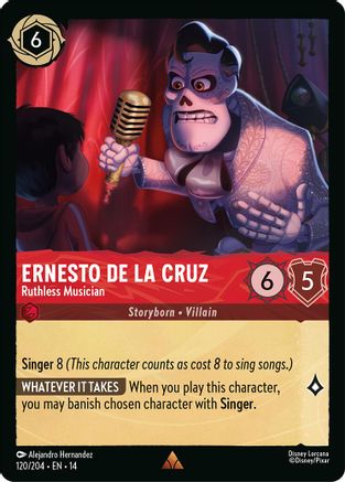 Ernesto de la Cruz - Ruthless Musician (120/204) Hyperia City (Cold Foil)