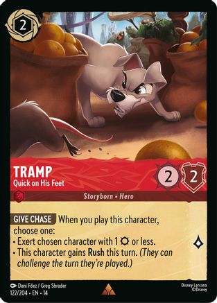 Tramp - Quick on His Feet (122/204) Hyperia City (Non-Foil)