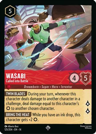 Wasabi - Called into Battle (125/204) Hyperia City (Cold Foil)