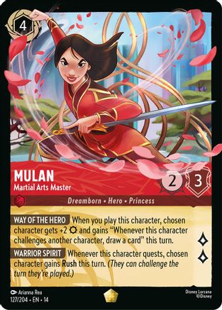 Mulan - Martial Arts Master (127/204) Hyperia City (Non-Foil)