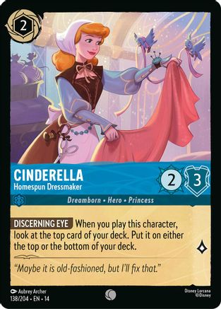 Cinderella - Homespun Dressmaker (138/204) Hyperia City (Non-Foil)