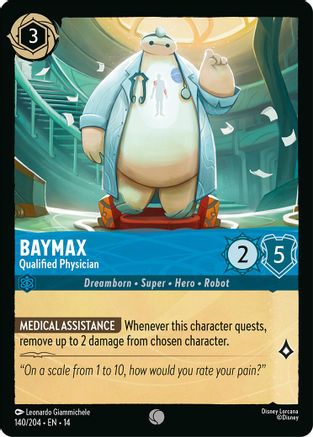 Baymax - Qualified Physician (140/204) Hyperia City (Cold Foil)