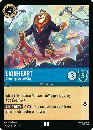 Lionheart - Cleaning Up the City (147/204) Hyperia City (Non-Foil)