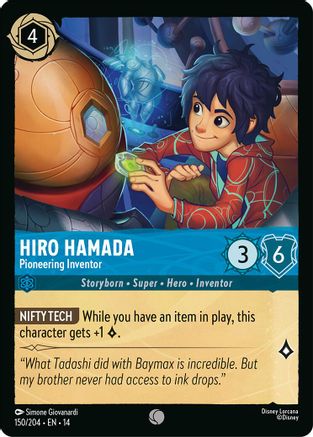 Hiro Hamada - Pioneering Inventor (150/204) Hyperia City (Non-Foil)