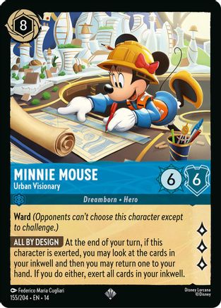 Minnie Mouse - Urban Visionary (155/204) Hyperia City (Non-Foil)