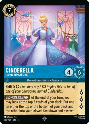 Cinderella - Unintentional Icon (157/204) Hyperia City (Cold Foil)
