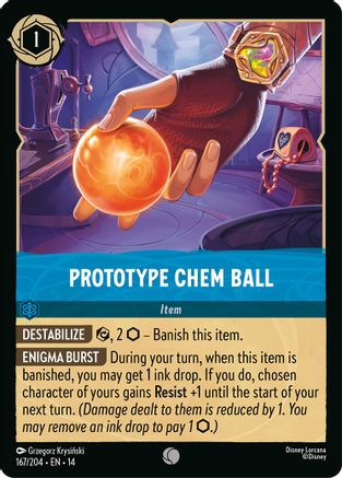 Prototype Chem Ball (167/204) Hyperia City (Cold Foil)