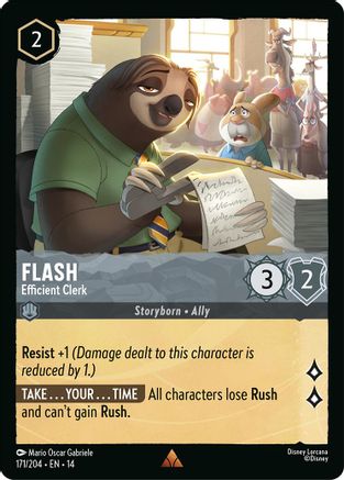 Flash - Efficient Clerk (171/204) Hyperia City (Cold Foil)